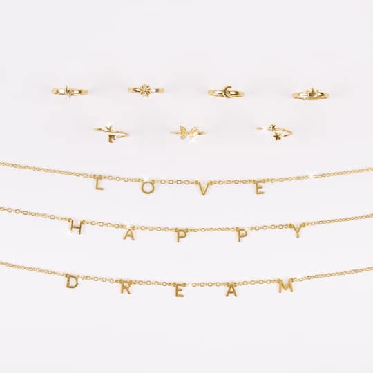 Make It Real™ 3C4G Happy Thoughts Necklace & Ring Set